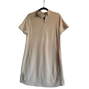 Neutral Cabin Core Outdoor Legendary Outfitters Cream 1/4 Zip Casual Dress Sz L